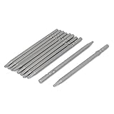 uxcell　トルクスセキュリティドライバービット　ねじ回し　丸いシャンク　磁気ドライバー　10個入り