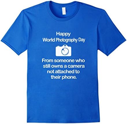 Men's Funny Photographers Gift Idea DLSR Photography T Shirt Medium Royal Blue