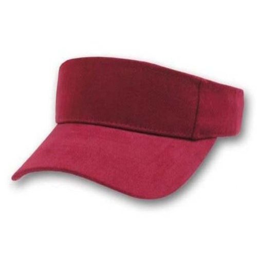 Blank Maroon Adjustable Visor