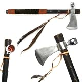 Tomahawk Peace Pipe - 19 Inches With Wood Handle