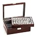 Mahogany Deluxe Collector's Case - Classic Style Formal Wear - Cufflinks