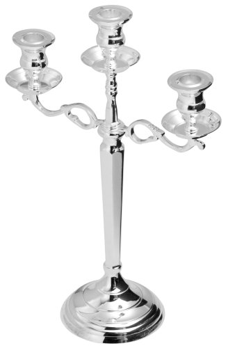 Godinger Silver-Plated Three-Arm Candelabra