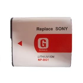 NP-BG1 3.7V 960mAh High capacity replacement Li ion Battery for Sony digital camera models CyberShot Series: DSC-H3, DSC-H7, DSC-H9, DSC-N1, DSC-N2, DSC-T20, DSCT20HDPR, DSC-T100, DSC-W100, DSC-W200, DSC-W30, DSC-W35, DSC-W50, DSC-W55, DSC-W70, DSC-W80, DSC-W90