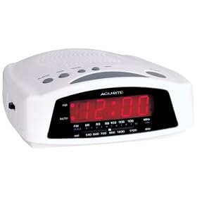 Chaney Instruments Magnum LED Alarm Clock with Radio, White by Chaney Instruments