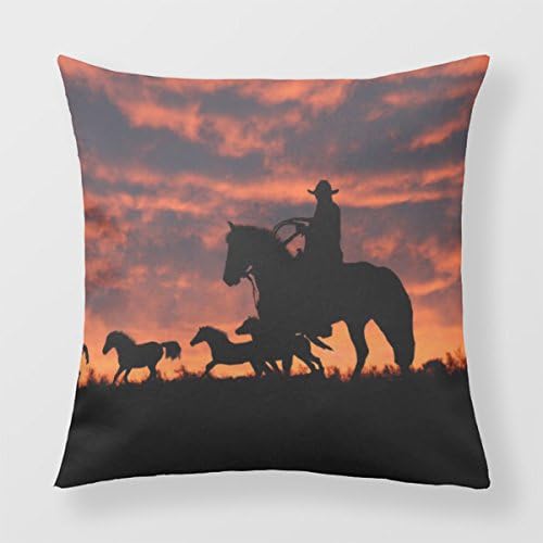 Refiring Decorative Pillow Cases For Sofadecorative Home Horses Western Throw Pillows For Sofa