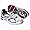 Silver/Blk/White