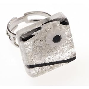 Micael artistic jewellery from Murano, genuine Murano glass, ring