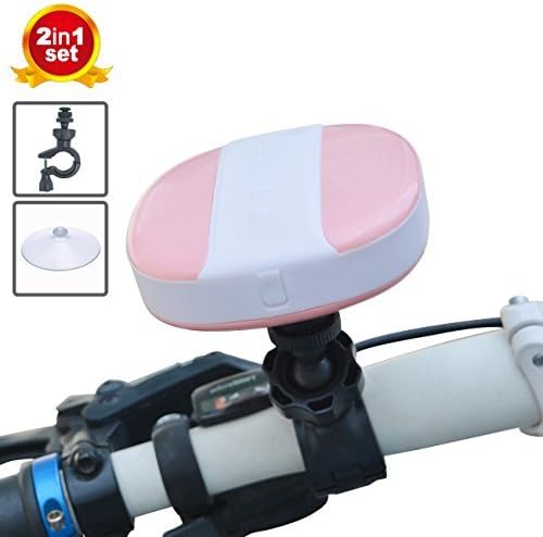 Miomix MX-10 Bike Speaker Bluetooth 3.0 Wireless Audio Waterproof with Holder for Shower Riding Camping iPhone Sumsung Smartphones Tablets (Pink)