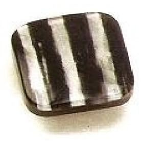 Laurey 30378 Cabinet Hardware 1-3/8-Inch Square Knob, Zebra