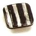Laurey 30378 Cabinet Hardware 1-3/8-Inch Square Knob, Zebra