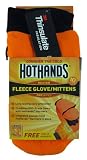 UPC 094733002059 product image for HotHands Heated Fleece Glove / Mittens (Orange, Large/ X- Large) | upcitemdb.com