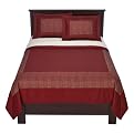 Fieldcrest Luxury Paisley Border Duvet - Garnet