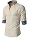 H2H Mens Casual Slim Fit Wrinkle Free Short Sleeve Dress Shirts Of Various Color
