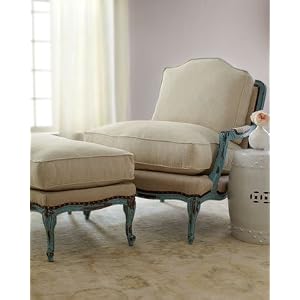 Old Hickory Tannery BURLAP BERGERE CHAIR