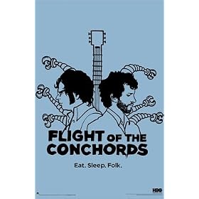 Flight of the Conchords Poster ~ Eat. Sleep. Folk. ~ Official HBO Merch Edition ~ 24x36"