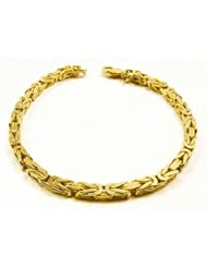 Tendenze Italy Byzantine-Chain Bracelet, Gold Double, 4mm, Directly From The Italian Factory