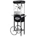 Great Northern Popcorn Black 8 oz. Ounce Foundation Vintage Style Popcorn Machine and Cart