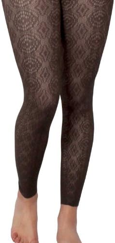 Velvet Heart Diamond Jacquard Women's Fashion Legging (Black)