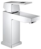 グローエ(GROHE) EUROCUBE ユーロキューブ シングルレバー洗面混合栓(引棒なし) Sサイズ 2313200J (グローエジャパン公式・ 日本規格適合品)