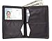 Big Skinny Men's Hipster Leather Bi-Fold Slim Wallet, Holds Up to 40 Cards, Black