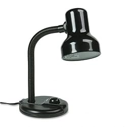 Gooseneck Desk Lamp With Metal Shade, 16 High, Black