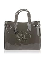 Armani Bolso asa al hombro Brillo (Gris)