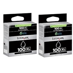 Lexmark 14N0848 100XL Tintenpatronen Hohekapazit�t 2er-Pack, schwarz
