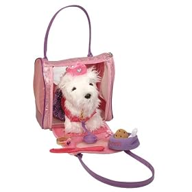 Pucci Pups Westie in Carrier by Pucci Pup