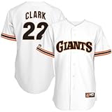 MLB Will Clark San Francisco Giants 1982 Cooperstown Adult Short Sleeve Synthetic Replica Jersey