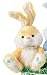 Plush Yellow Easter Bunny Rabbit Stuffed Animal Gift