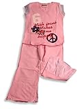 Mish Mish Mish Mish - Infant Baby Girls 2-Piece Pant Set, Pink/ Red/ Navy/ White (Size 6Months)