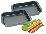chg Set208-10 Bräter-Set 4-tlg. 2x Brat-u.Auflaufform Maße: 41x26,5x6 cm 2x Topfhandschuhe Länge: 30 cm
