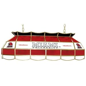 Trademark Miami University, Ohio Stained Glass 40-inch Tiffany Lamp