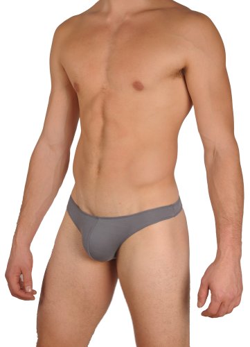 Men s Thong Underwear by Gary Majdell Sport Gray Large