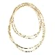 Gold Square Bead Necklace