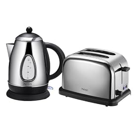 Hinari HGP157 Stainless Steel Kettle and 2 Slice Toaster Pack