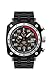 Zippo Chronograph Sports Watch with Black Dial and Black Stainless Steel Band