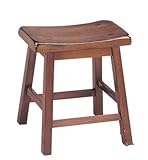 Set of 2 18"H Counter Height Stools Walnut Finish