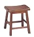 Set of 2 18H Counter Height Stools Walnut Finish