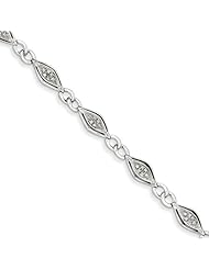 Sterling Silver Diamond Fancy Bracelet