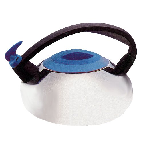 Medelco Rondell stovetop whistling tea kettle.