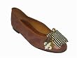 CANDACE ANG Flat w/ Detachable Striped Pin in Bronze Medal