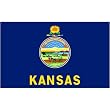 Kansas Flag 3x5ft Superknit Polyester