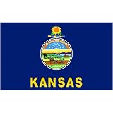 Kansas Flag 3x5ft Superknit Polyester