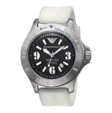 Emporio Armani #AR0627 Men's White Resin Strap 100M Sport Watch