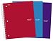 Five Star&reg; 3-Pack: red, blue, and purple 1-subject notebooks (08279)