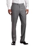 41WOlNbAufL. SL160  casual suits|Tommy Hilfiger Mens Flat Front Trim Fit 100% Wool Suit Separate Pant, Grey Solid, 32WXL30