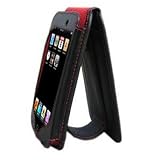 iPod Touch Leatherette Case - Red/Black