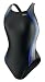 Speedo Women's Race Xtra Life Lycra Velocity Solid Splice Record Breaker Back One Piece Swimsuit, Black and Blue, 32