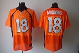 Nike NFL Denver Broncos #18 Peyton Manning Orange Women Jerseys Size 50l